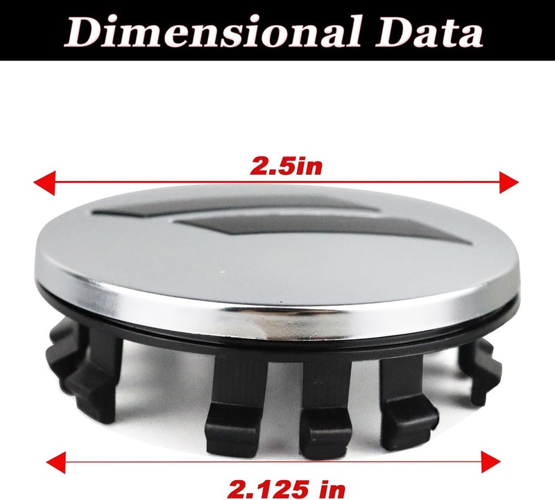 BINQIGOO 4pcs 63mm 2.5 inches Slash Wheel Center Cap Covers Fit for Dodge Charger Durango Dart 2015-2020 Jeep/Chrysler - Image 2